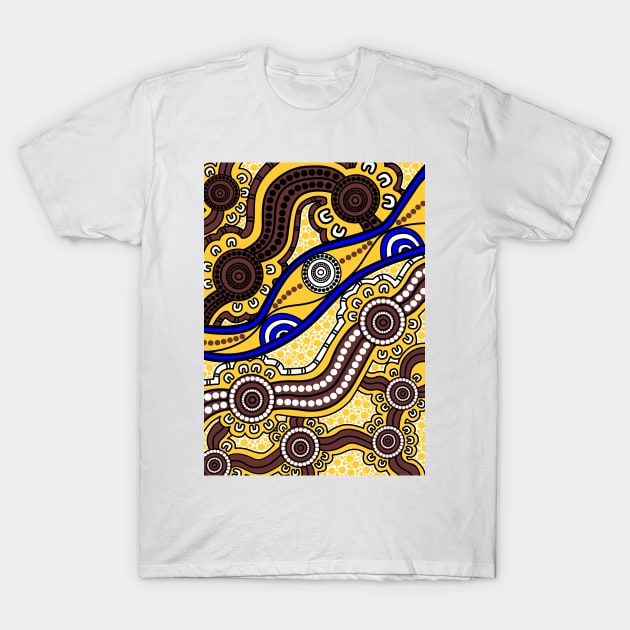 Aboriginal Art - Welcome To Country T-Shirt by hogartharts